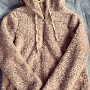 Cozy Pink Fleece Women's Sweater
